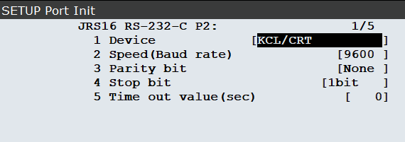 SETUP Port Init Detail