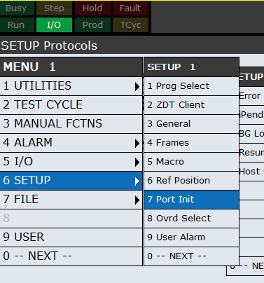 SETUP Port Init