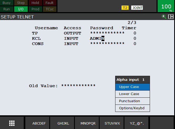 TELNET Password