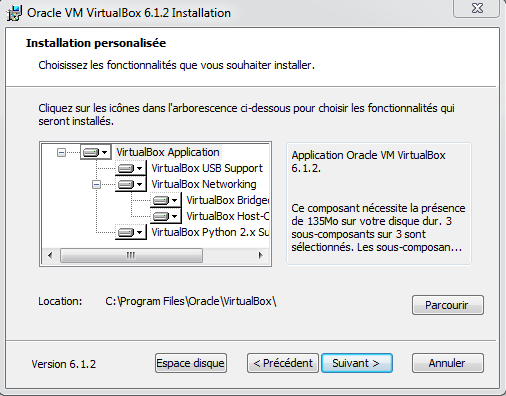 VirtualBox installer